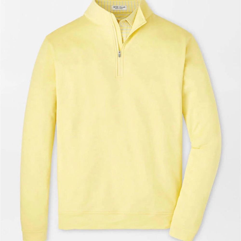 Peter Millar - Perth Melange PERFORMANCE QUARTER-ZIP IN COLADA - men’s size L